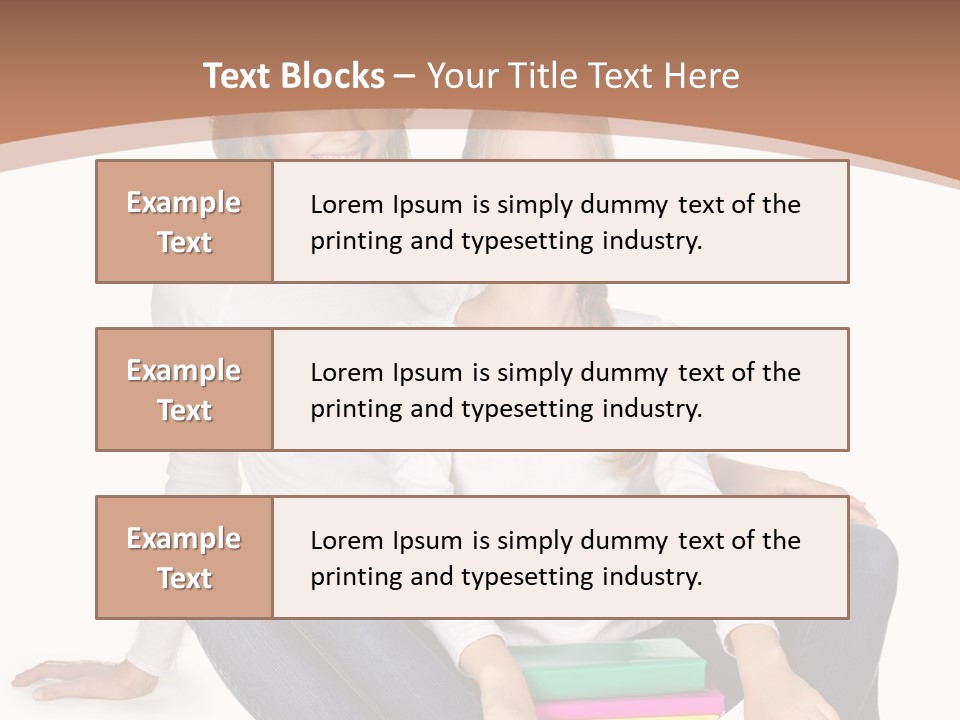 Sportive Head Jeans PowerPoint Template