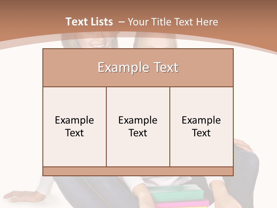 Sportive Head Jeans PowerPoint Template