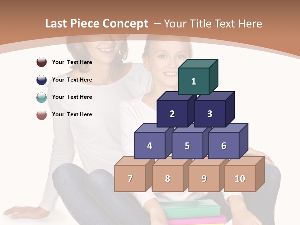 Sportive Head Jeans PowerPoint Template