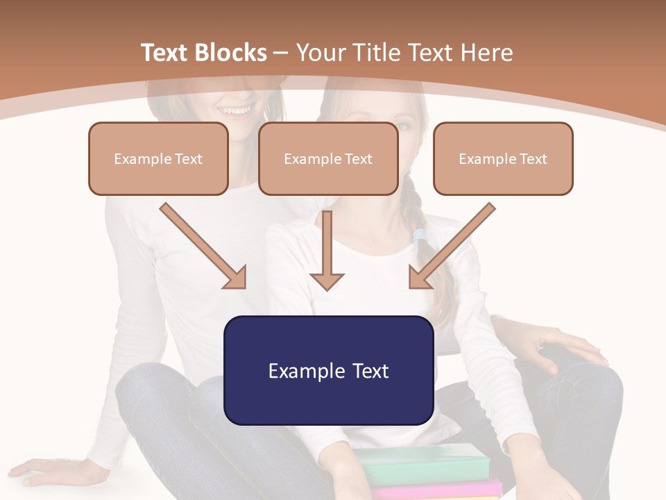 Sportive Head Jeans PowerPoint Template