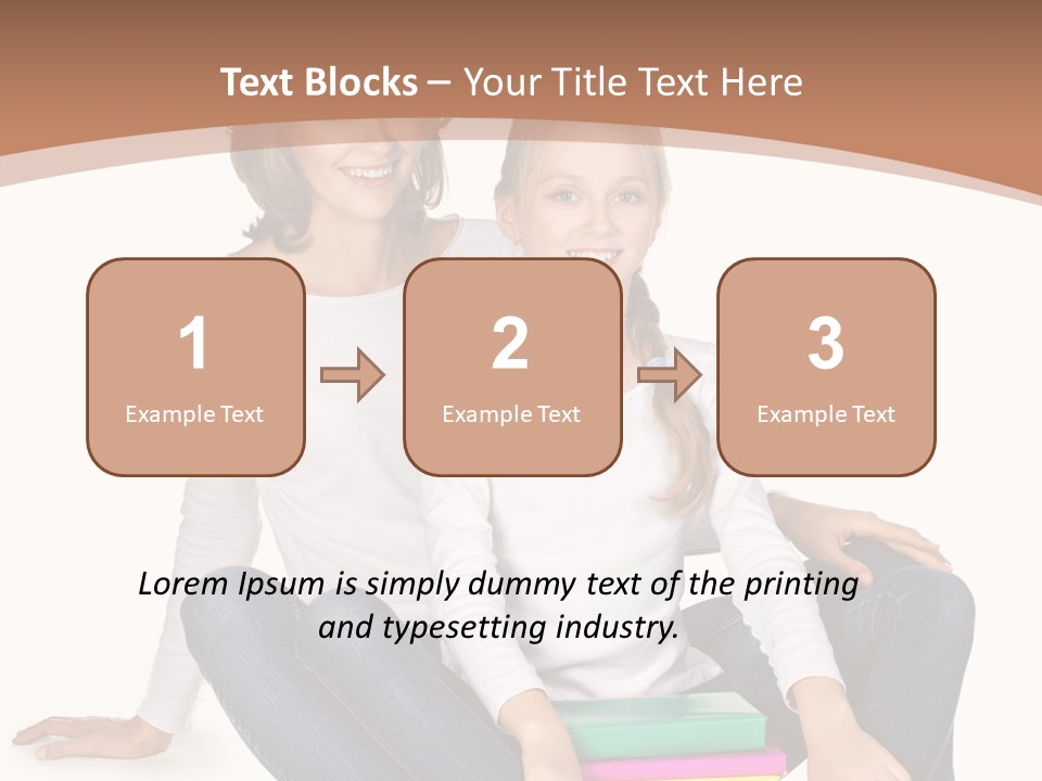 Sportive Head Jeans PowerPoint Template