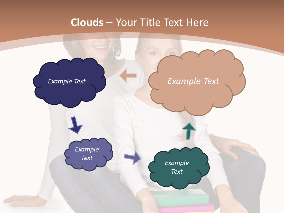 Sportive Head Jeans PowerPoint Template