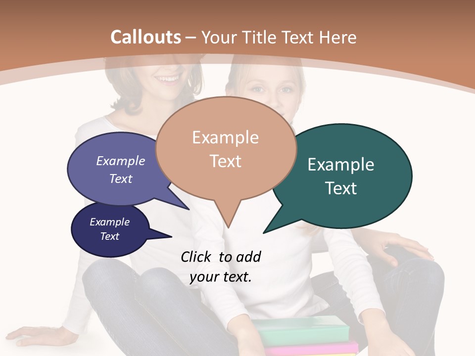 Sportive Head Jeans PowerPoint Template