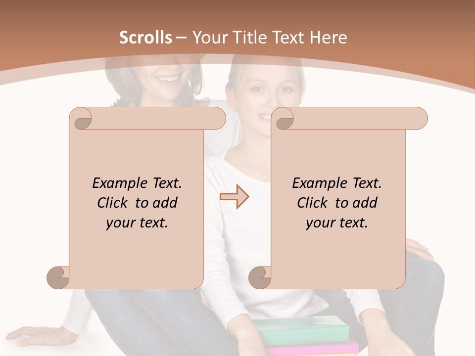 Sportive Head Jeans PowerPoint Template