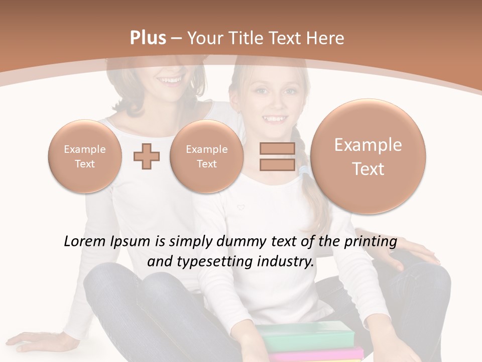 Sportive Head Jeans PowerPoint Template