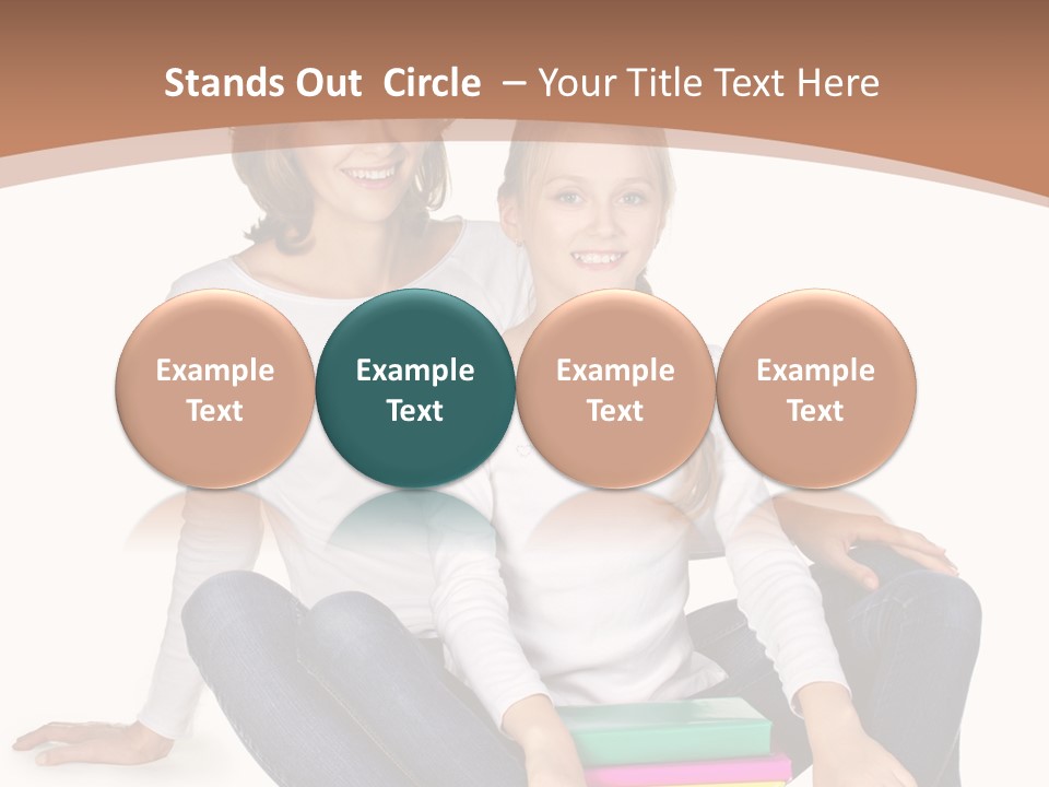 Sportive Head Jeans PowerPoint Template