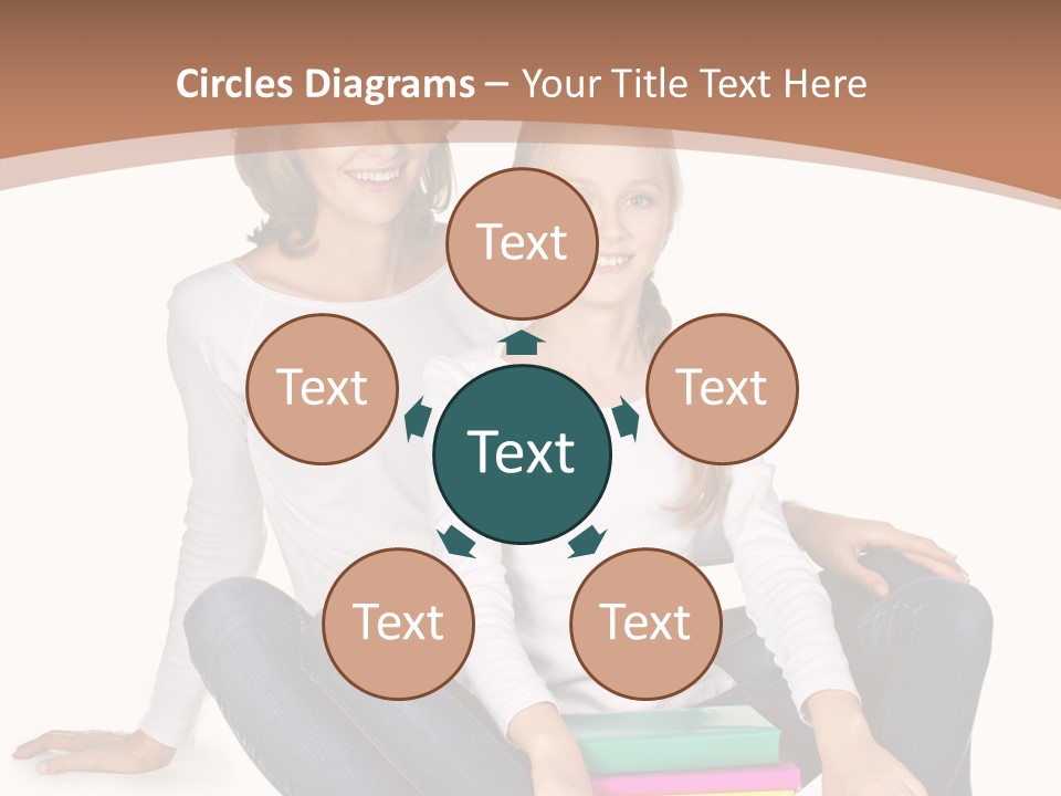 Sportive Head Jeans PowerPoint Template