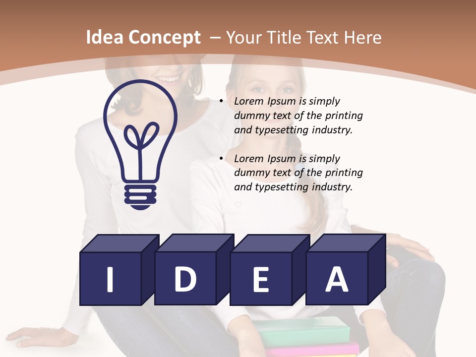 Sportive Head Jeans PowerPoint Template