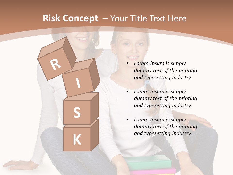 Sportive Head Jeans PowerPoint Template