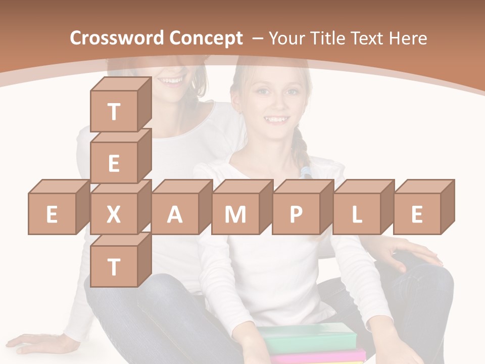 Sportive Head Jeans PowerPoint Template