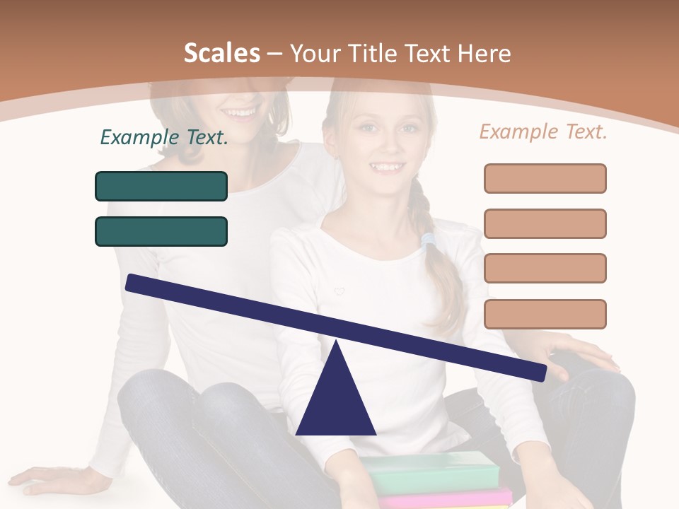 Sportive Head Jeans PowerPoint Template