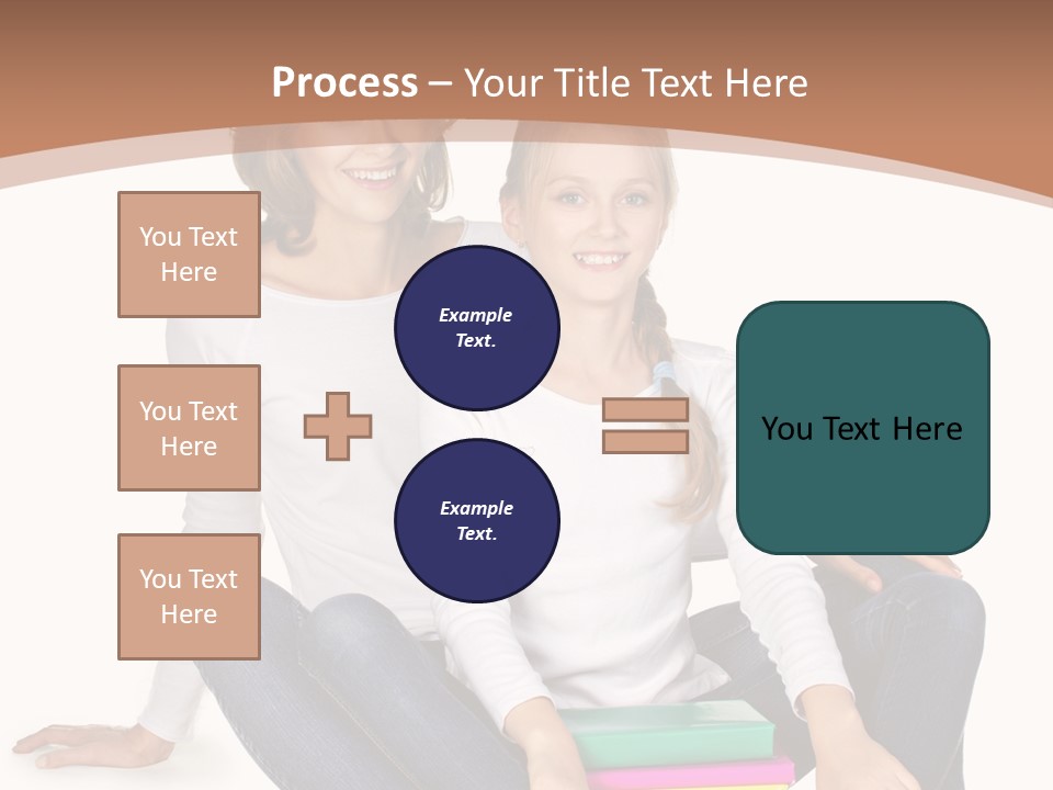 Sportive Head Jeans PowerPoint Template