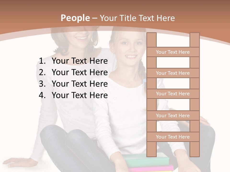 Sportive Head Jeans PowerPoint Template