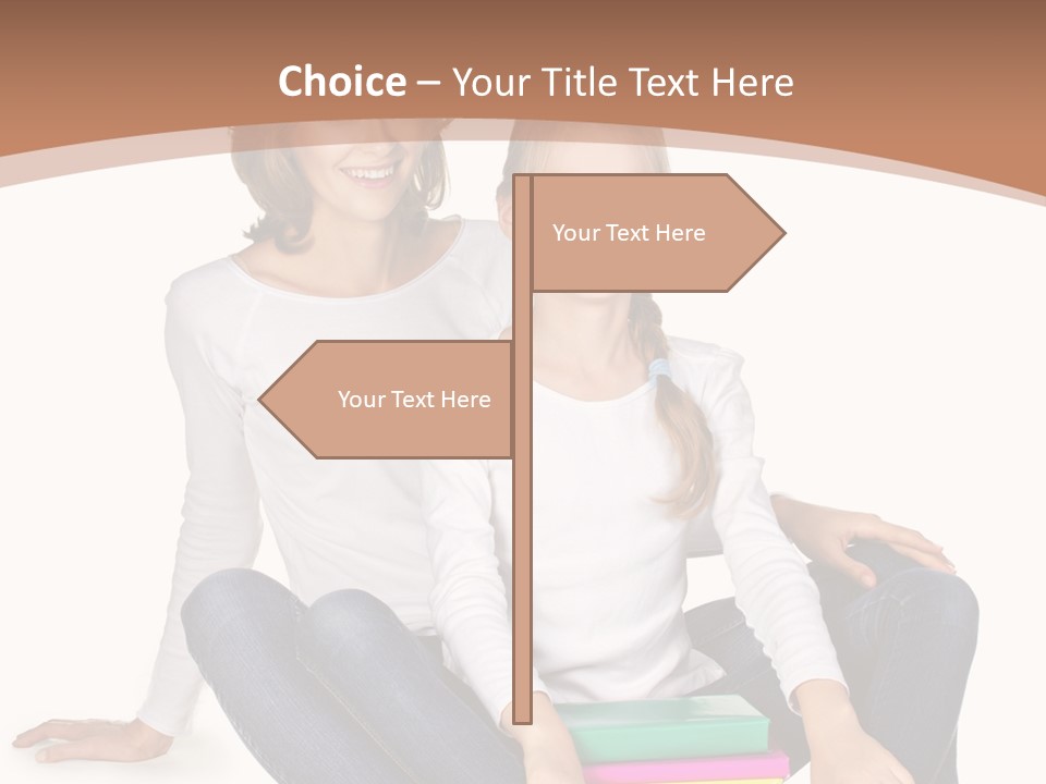 Sportive Head Jeans PowerPoint Template