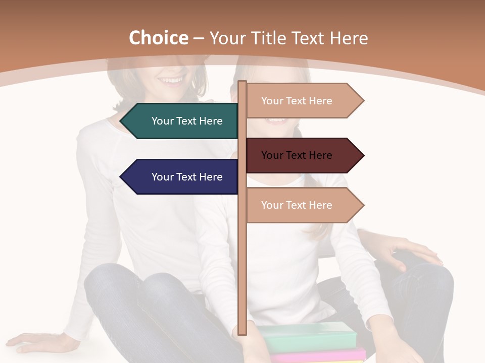 Sportive Head Jeans PowerPoint Template