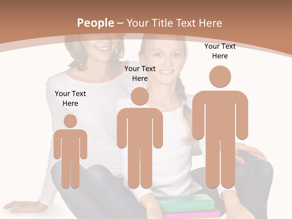 Sportive Head Jeans PowerPoint Template