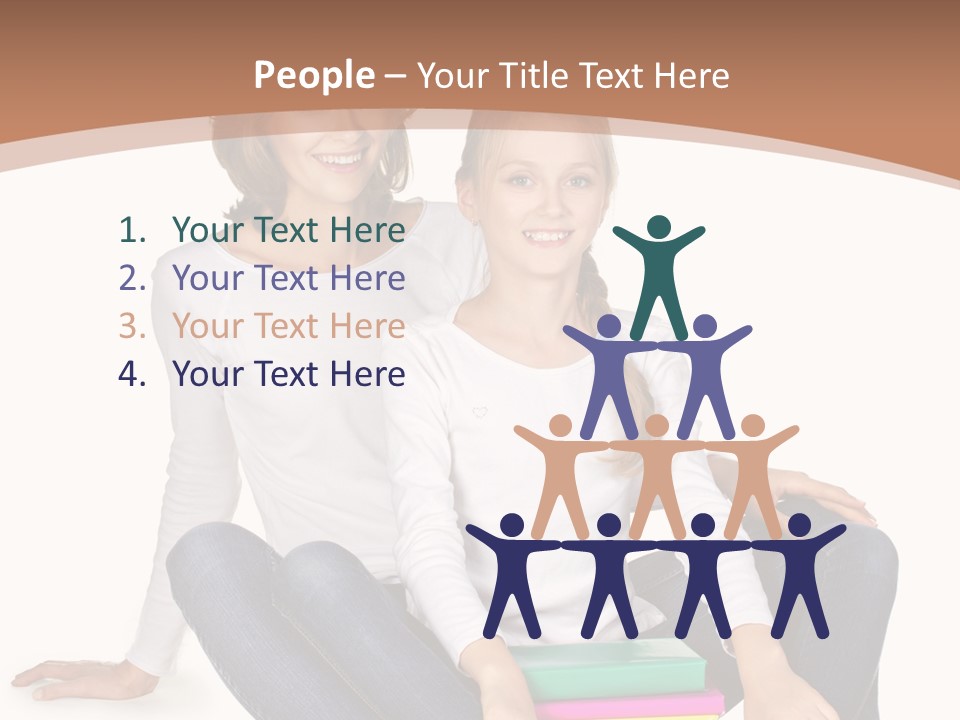 Sportive Head Jeans PowerPoint Template