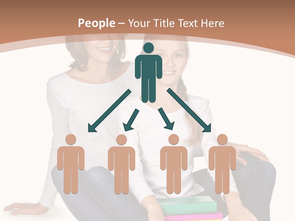 Sportive Head Jeans PowerPoint Template