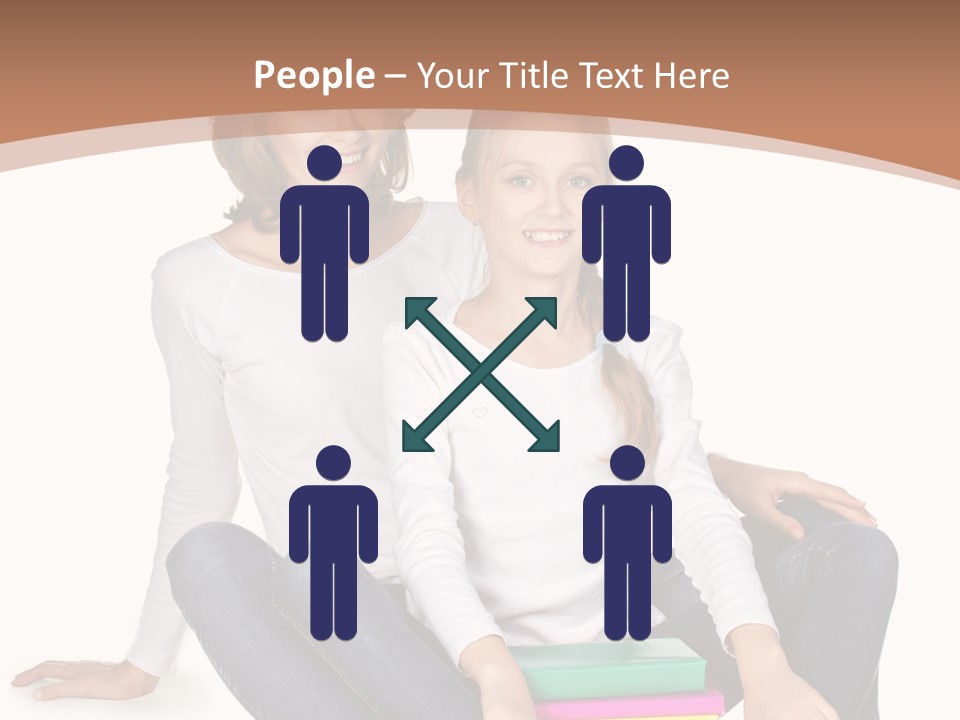 Sportive Head Jeans PowerPoint Template