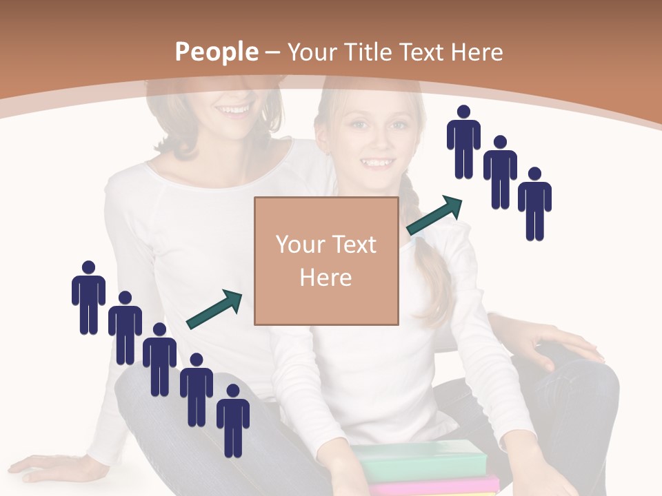 Sportive Head Jeans PowerPoint Template