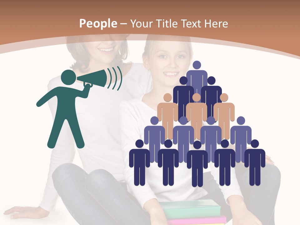 Sportive Head Jeans PowerPoint Template