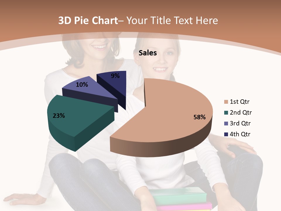 Sportive Head Jeans PowerPoint Template