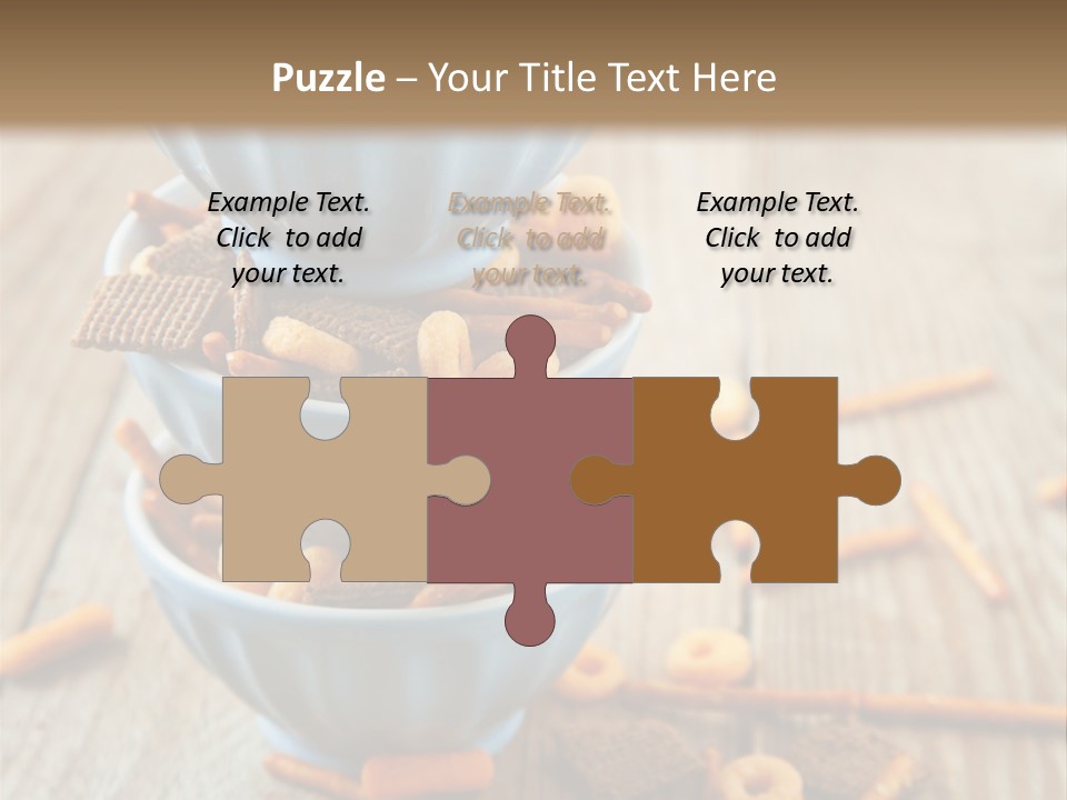 Salty Crunchy Wooden Table PowerPoint Template