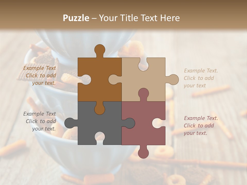 Salty Crunchy Wooden Table PowerPoint Template