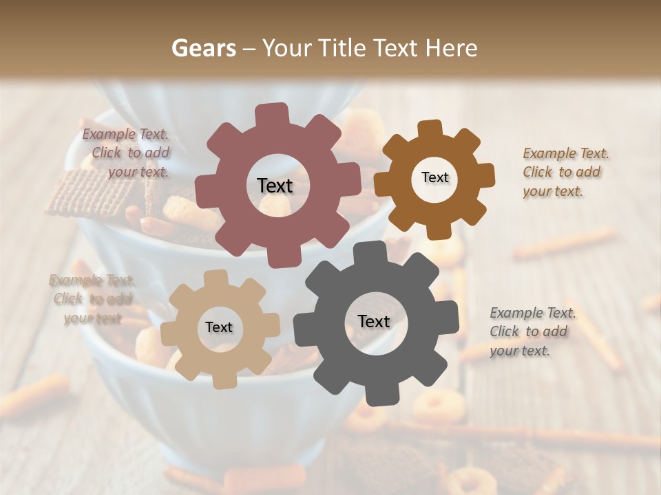 Salty Crunchy Wooden Table PowerPoint Template