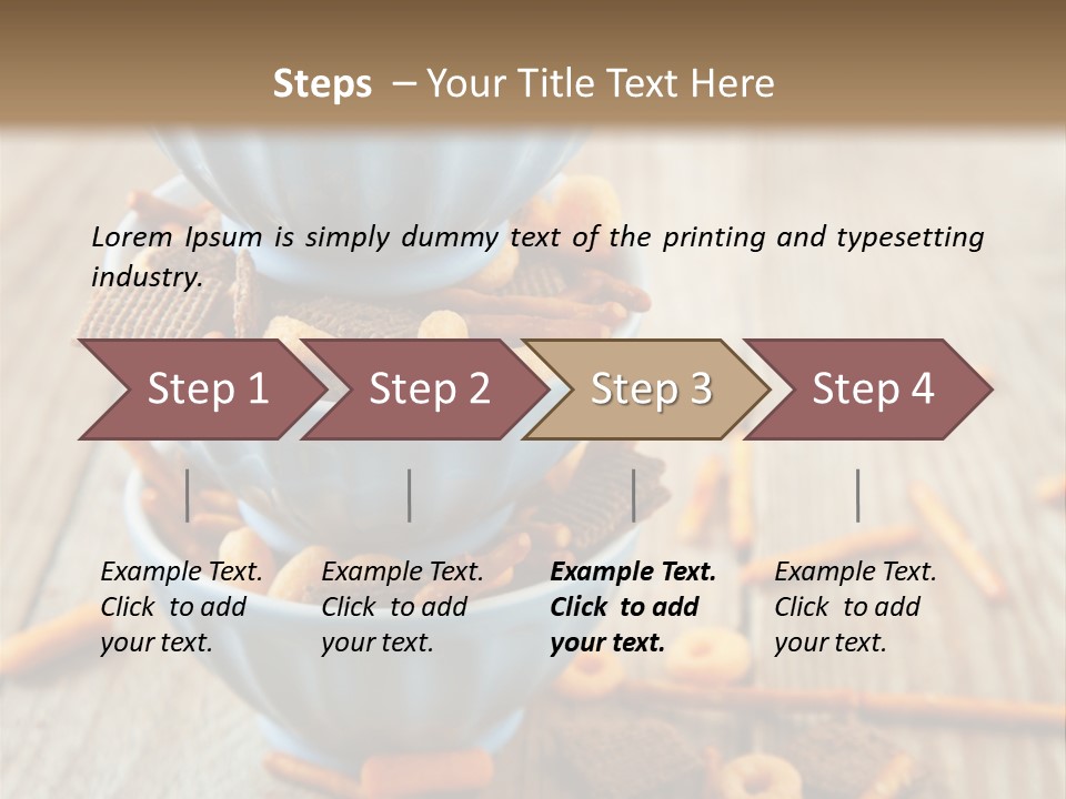 Salty Crunchy Wooden Table PowerPoint Template