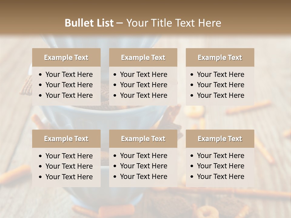 Salty Crunchy Wooden Table PowerPoint Template