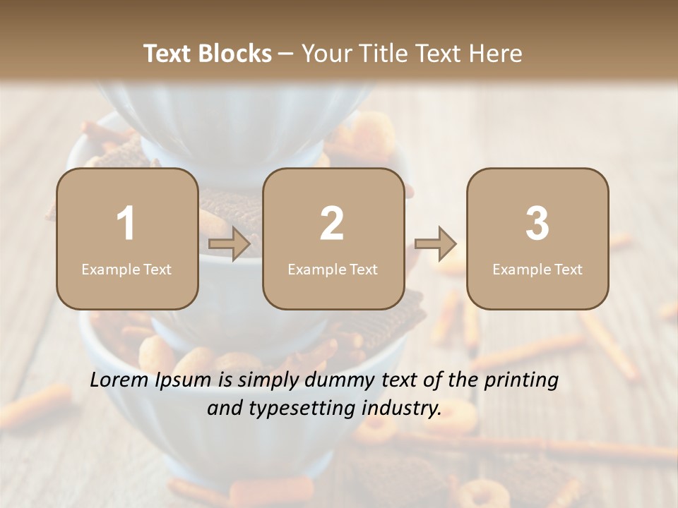Salty Crunchy Wooden Table PowerPoint Template