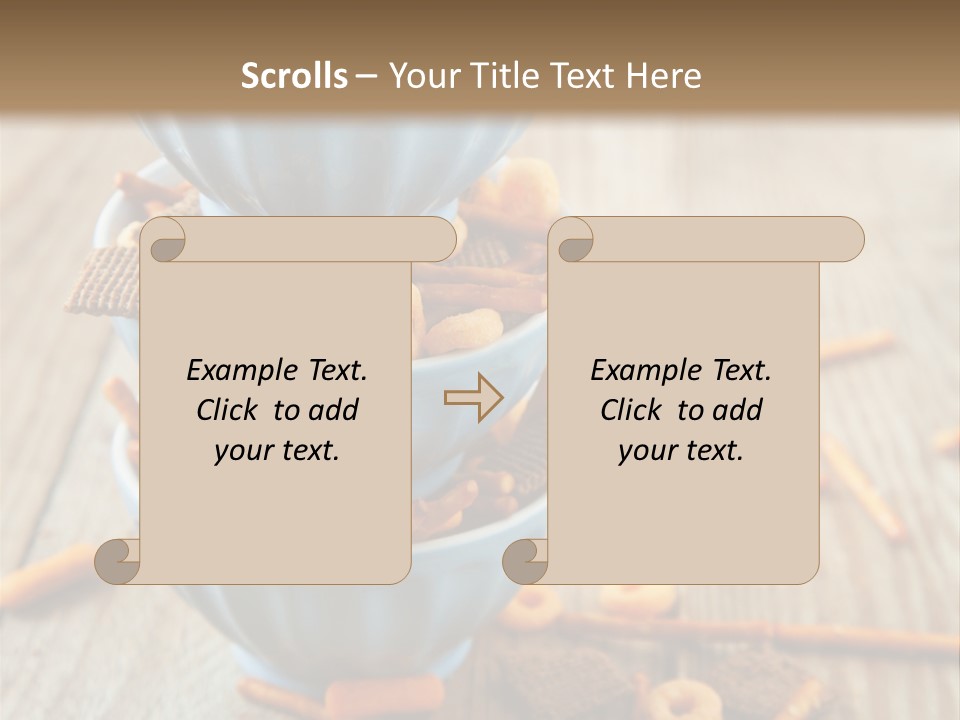 Salty Crunchy Wooden Table PowerPoint Template