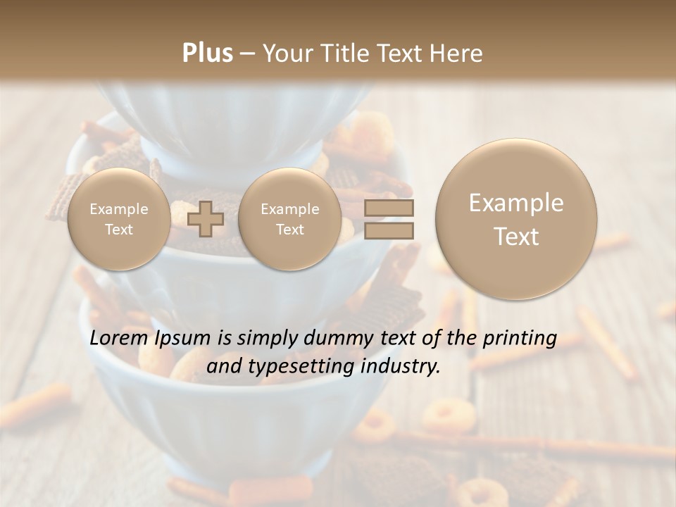 Salty Crunchy Wooden Table PowerPoint Template
