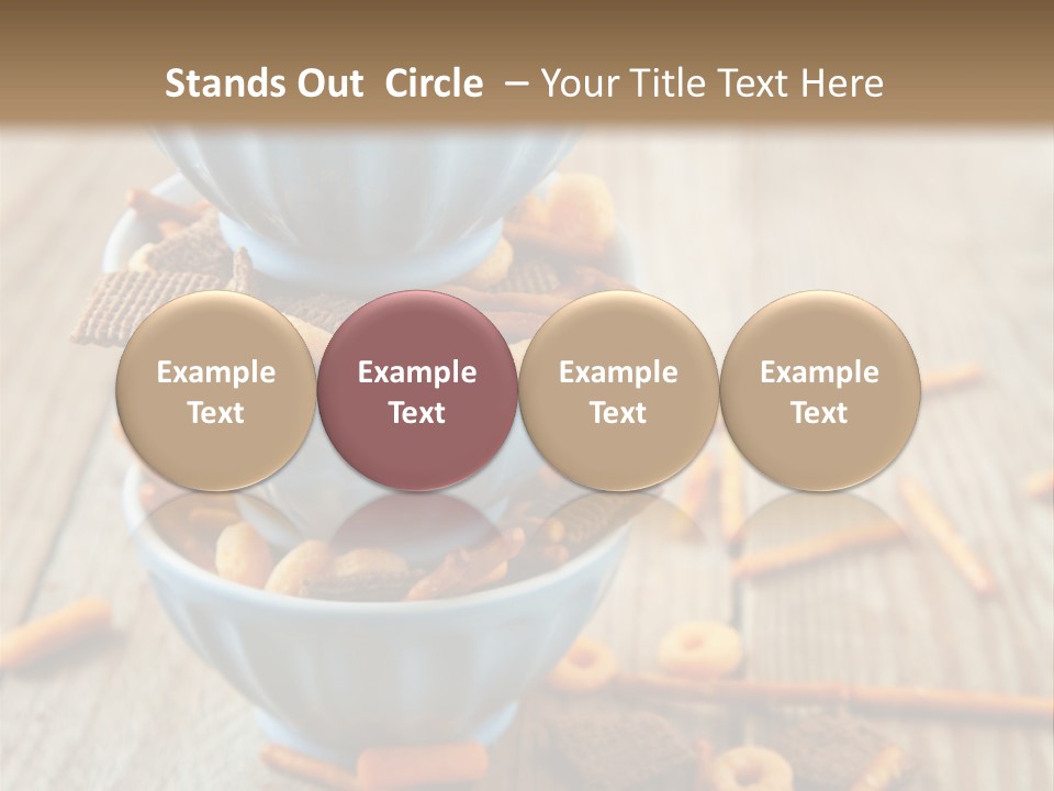 Salty Crunchy Wooden Table PowerPoint Template