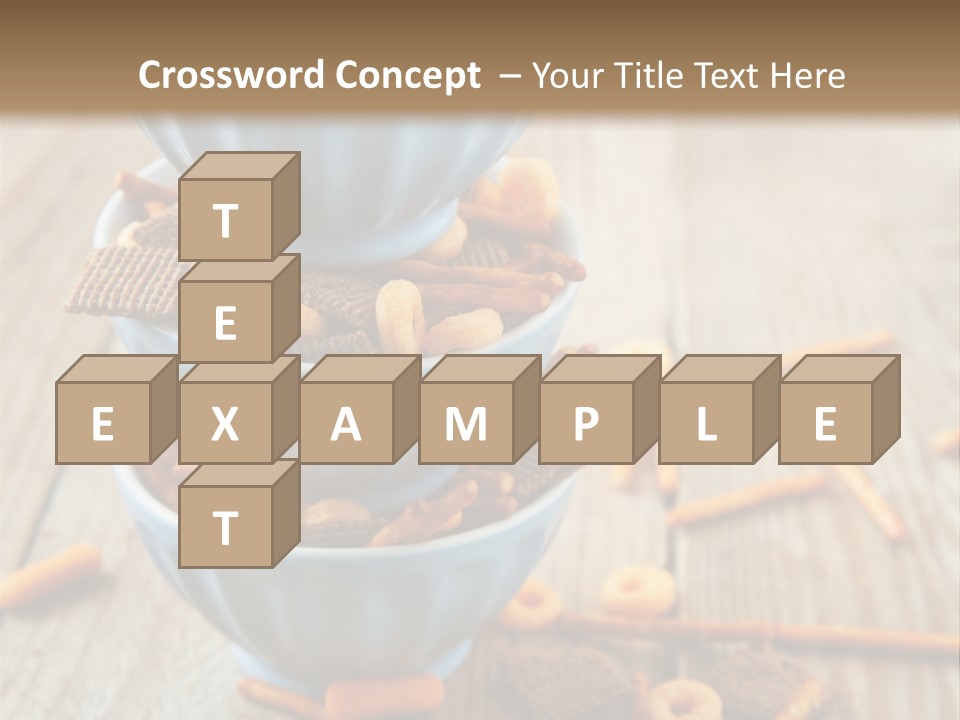 Salty Crunchy Wooden Table PowerPoint Template
