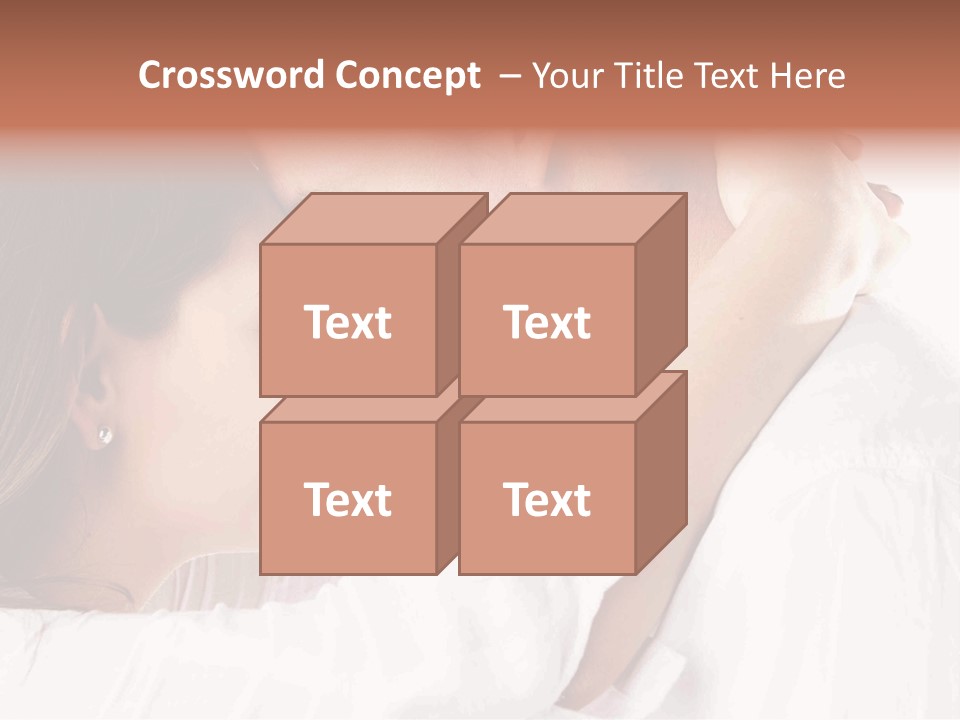 A Man And A Woman Embracing Each Other PowerPoint Template