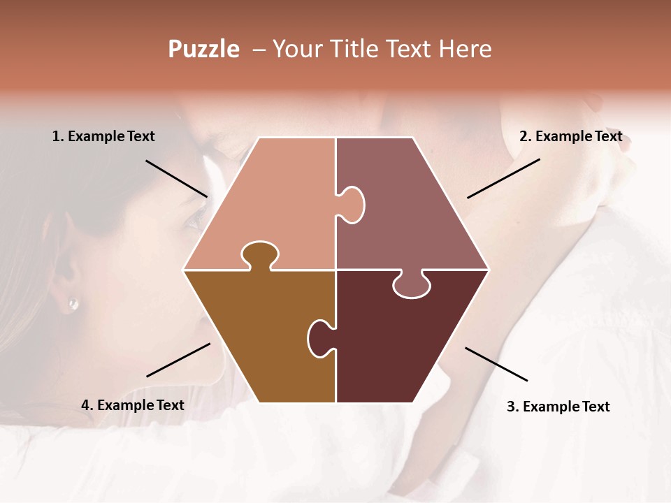 A Man And A Woman Embracing Each Other PowerPoint Template