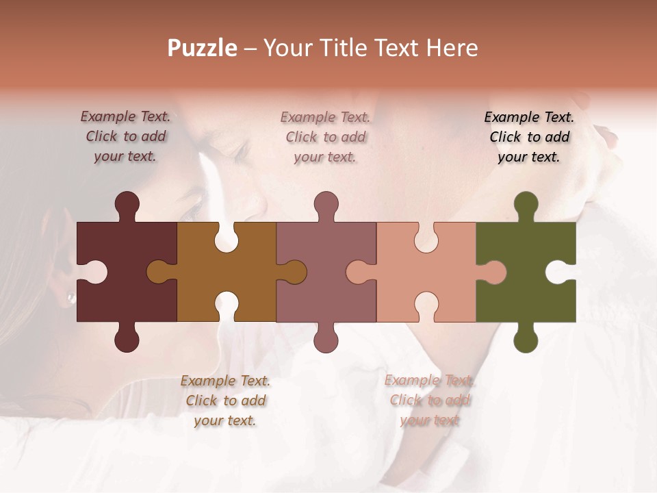 A Man And A Woman Embracing Each Other PowerPoint Template