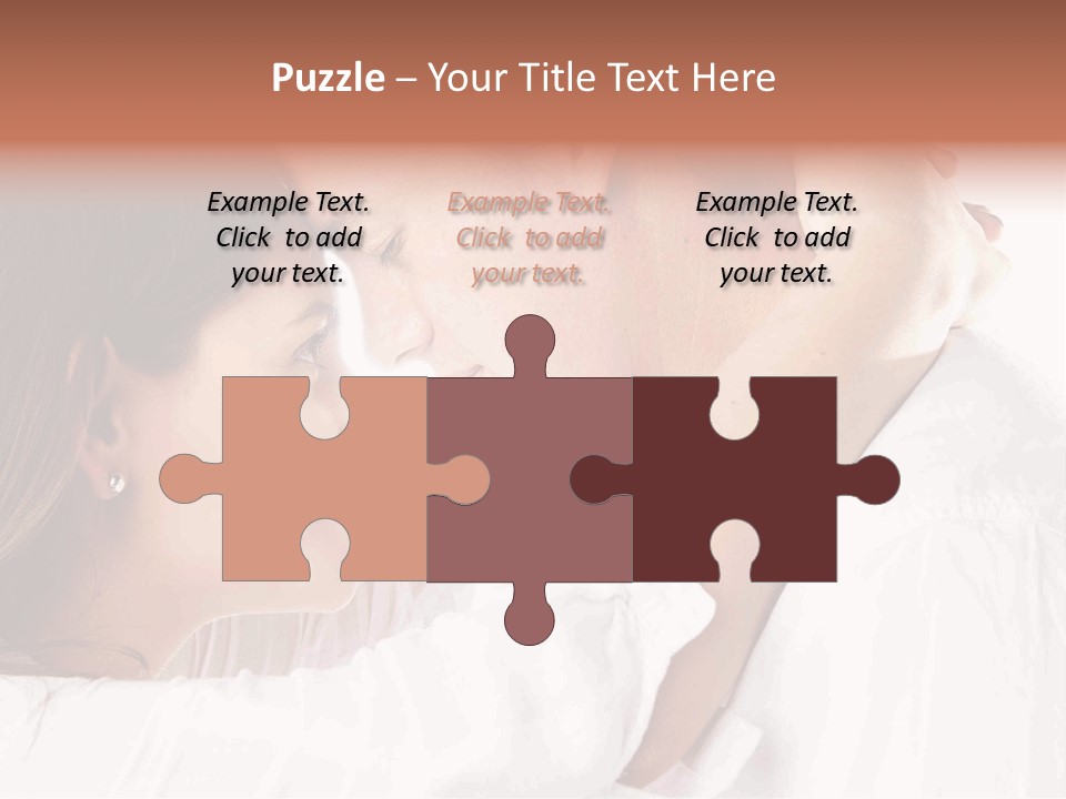 A Man And A Woman Embracing Each Other PowerPoint Template
