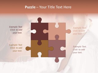 A Man And A Woman Embracing Each Other PowerPoint Template