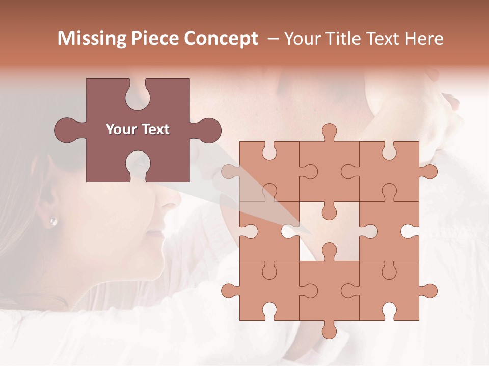 A Man And A Woman Embracing Each Other PowerPoint Template