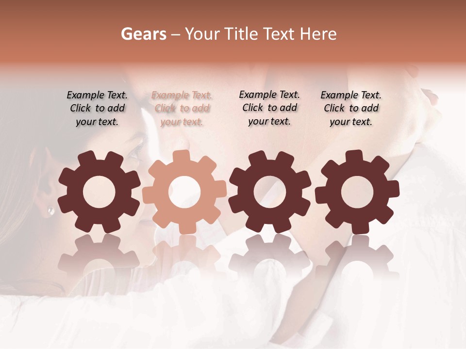 A Man And A Woman Embracing Each Other PowerPoint Template