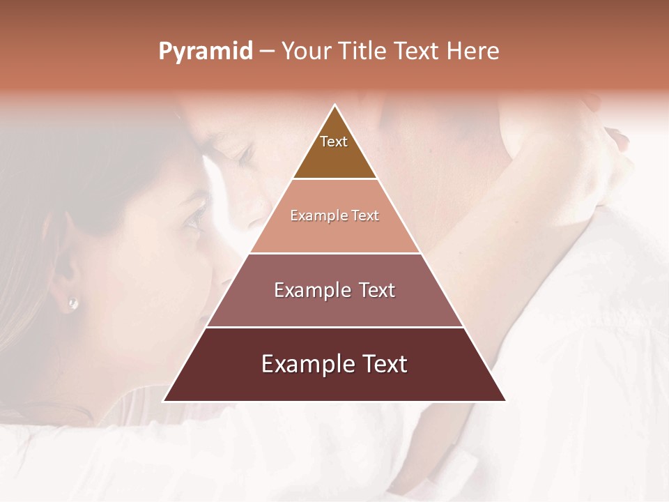 A Man And A Woman Embracing Each Other PowerPoint Template