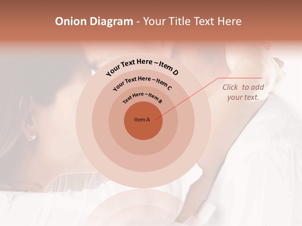 A Man And A Woman Embracing Each Other PowerPoint Template