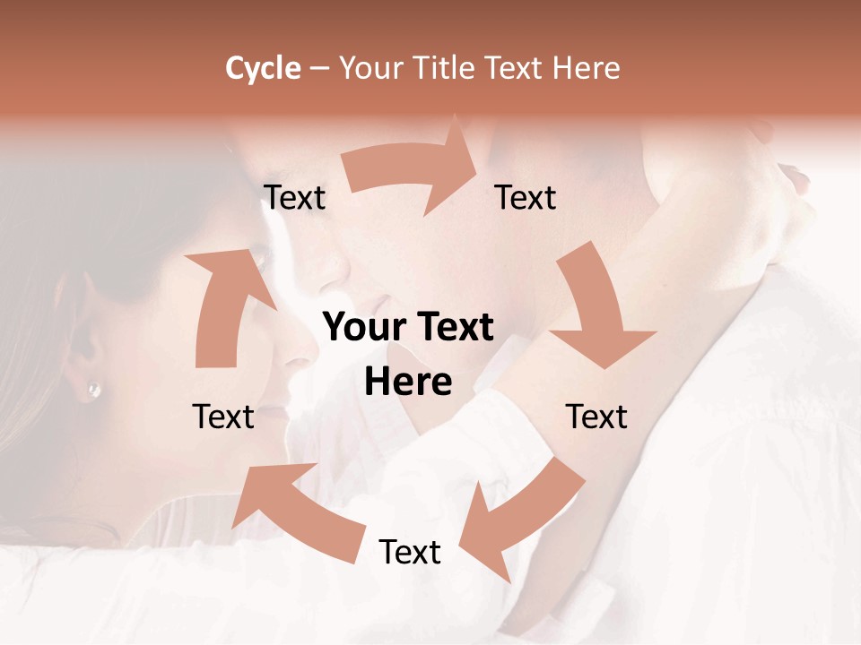 A Man And A Woman Embracing Each Other PowerPoint Template