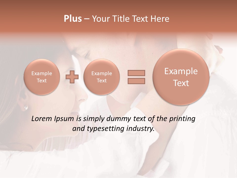 A Man And A Woman Embracing Each Other PowerPoint Template