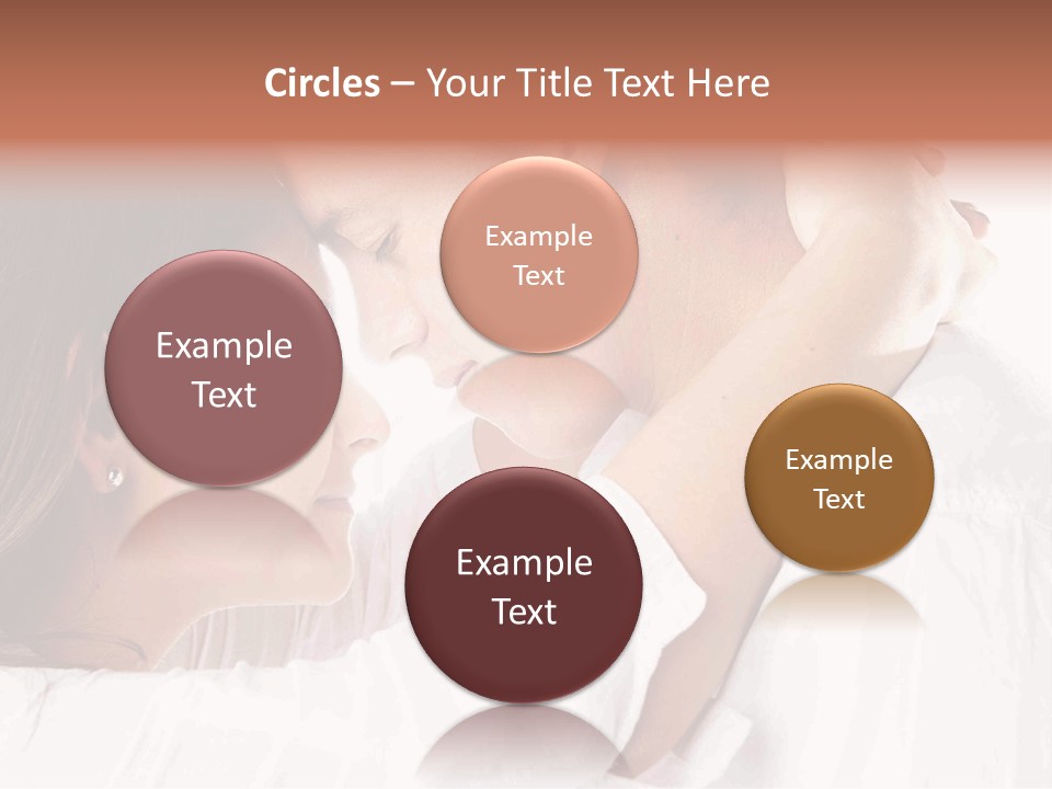 A Man And A Woman Embracing Each Other PowerPoint Template