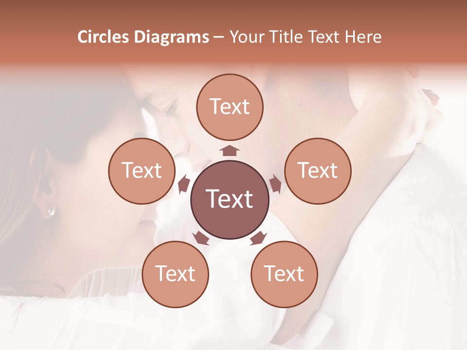 A Man And A Woman Embracing Each Other PowerPoint Template