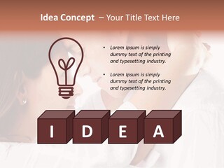 A Man And A Woman Embracing Each Other PowerPoint Template